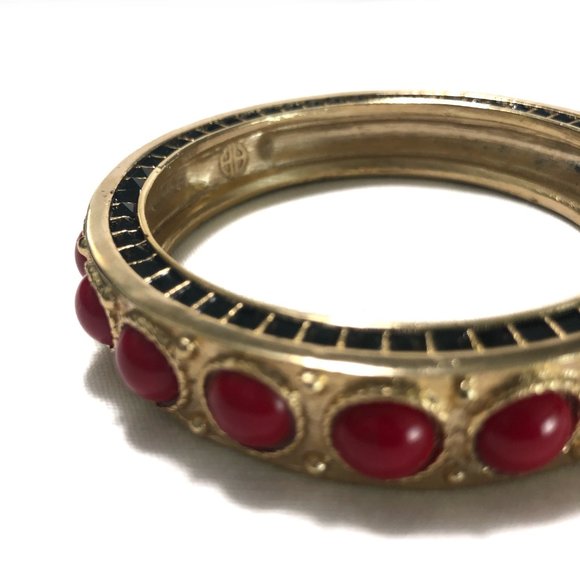 House of Harlow Cabochon Bangle in Red - Picture 5 of 9
